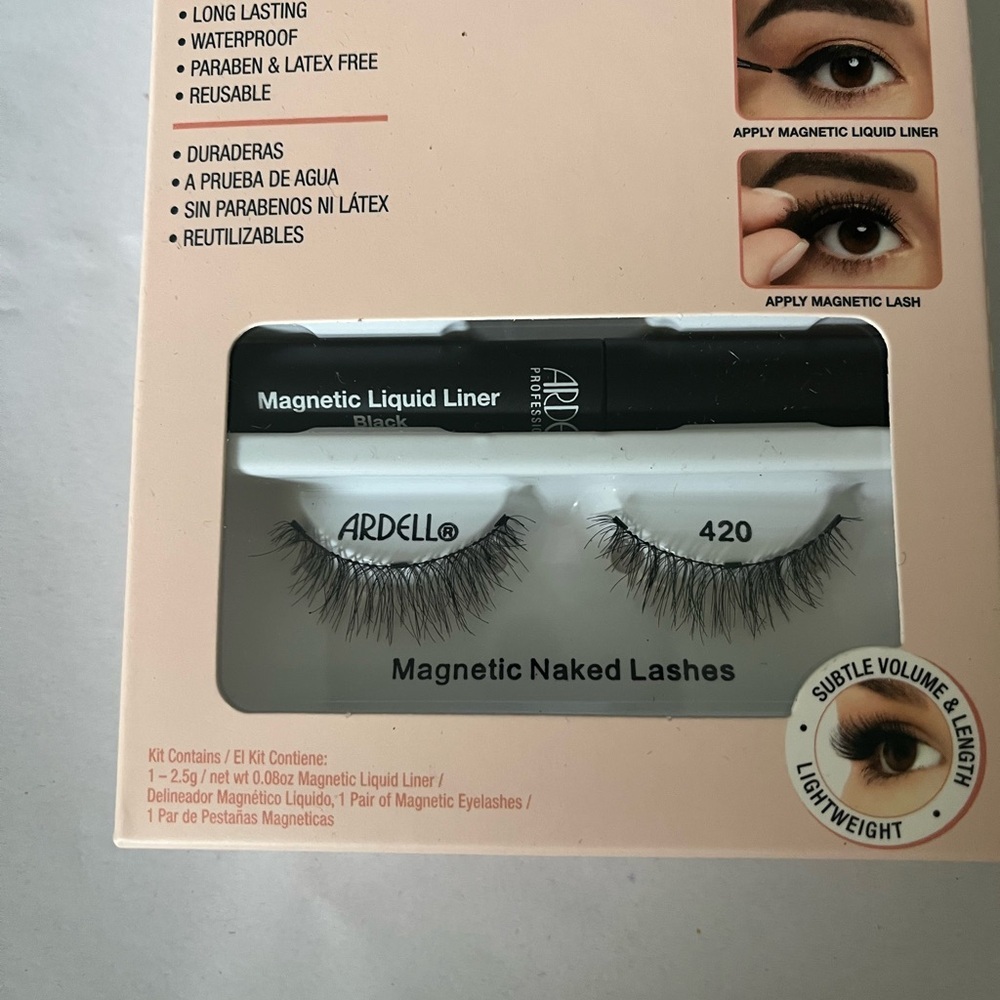 Ardell Magnetic Liquid Liner and Naked Lashes Set brand new 420